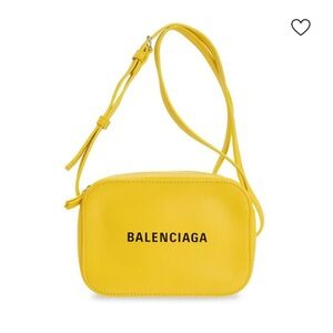 BALENCIAGA Calfskin XS Everyday Camera Bag In Yellow